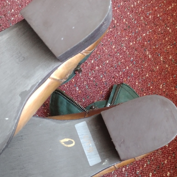 MIA Green and Brown Leather Boots - Picture 5 of 5